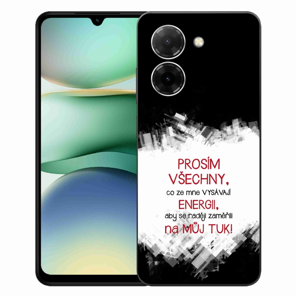 Gél borító mmCase a Xiaomi Redmi A5 (173.45x79.35x8.45mm) - vicces szöveg 1 piros