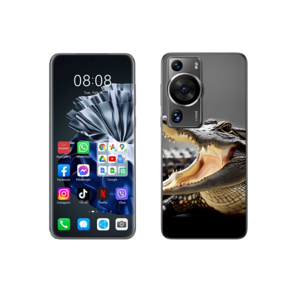 Gél borítás mmCase a Huawei P60 Pro készülékhez - krokodil