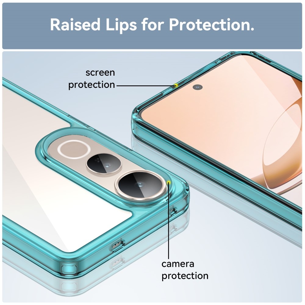 Gél tok fix hátlappal a Vivo V50 Lite 4G/5G készülékhez - világoskék színben