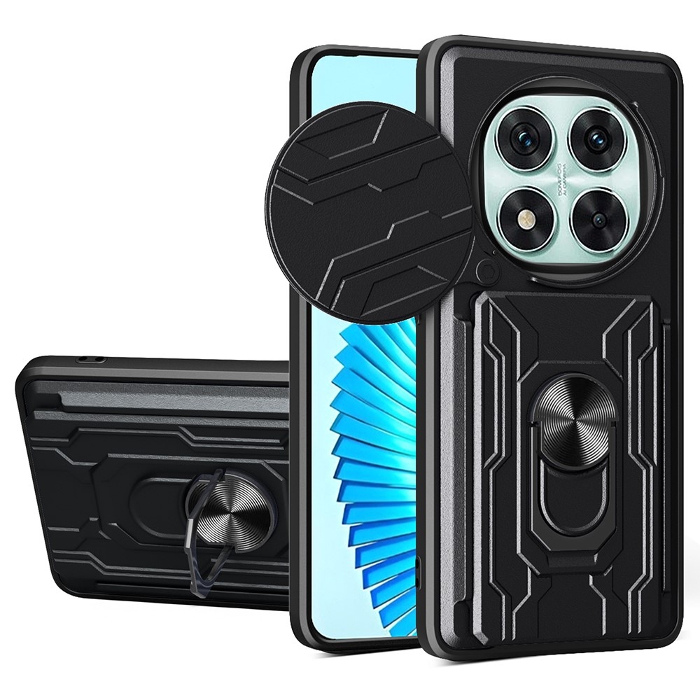 Gyűrűálló borítás a Xiaomi Redmi Note 14 Pro 5G/Poco X7 5G készülékhez - fekete