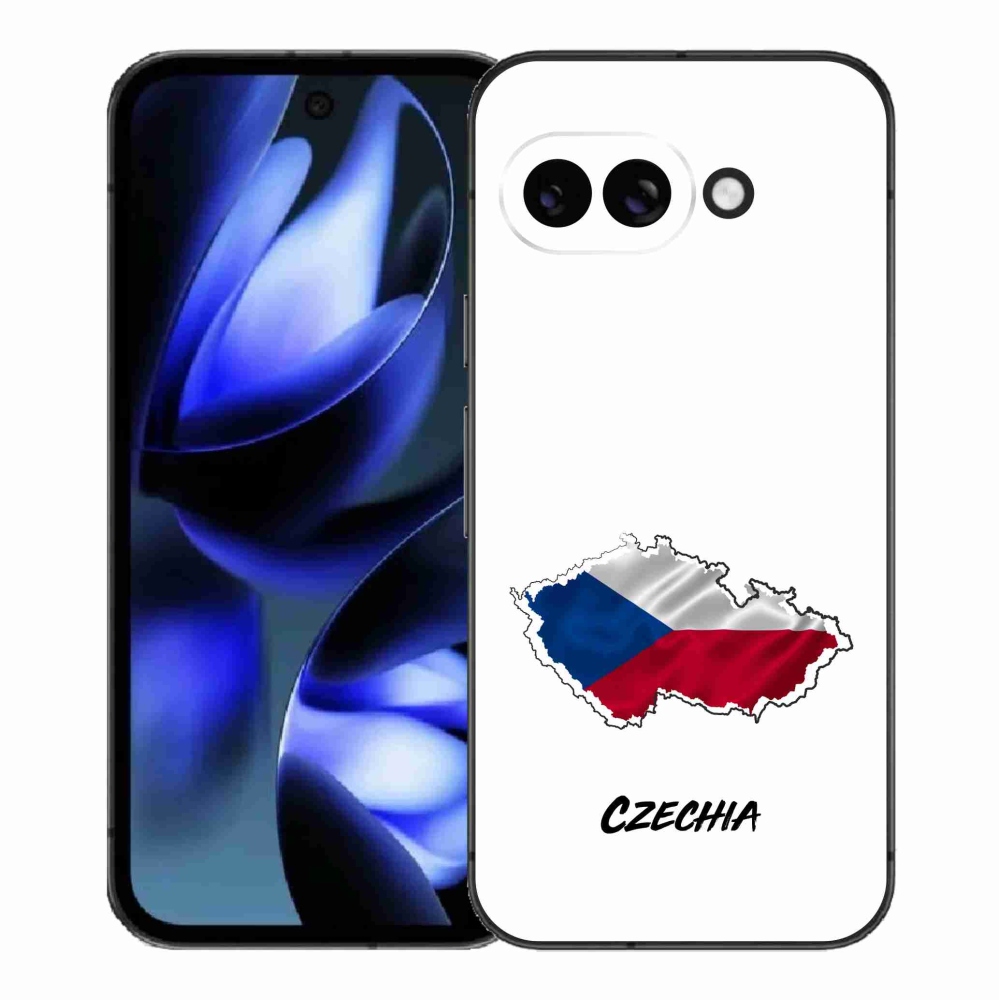 Gél borítás mmCase a Google Pixel 9a készülékhez - Csehország fehér háttér