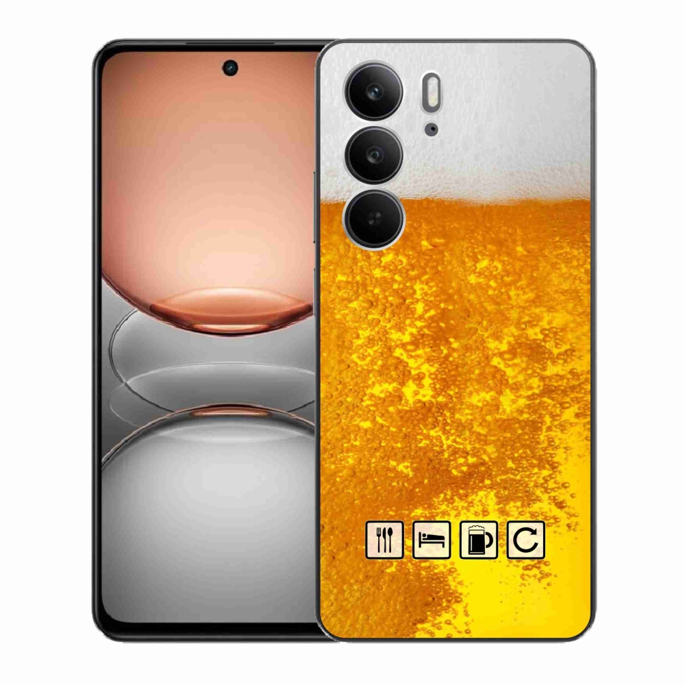 Gél borítás mmCase a Realme C75 készülékhez - sör motívum 3