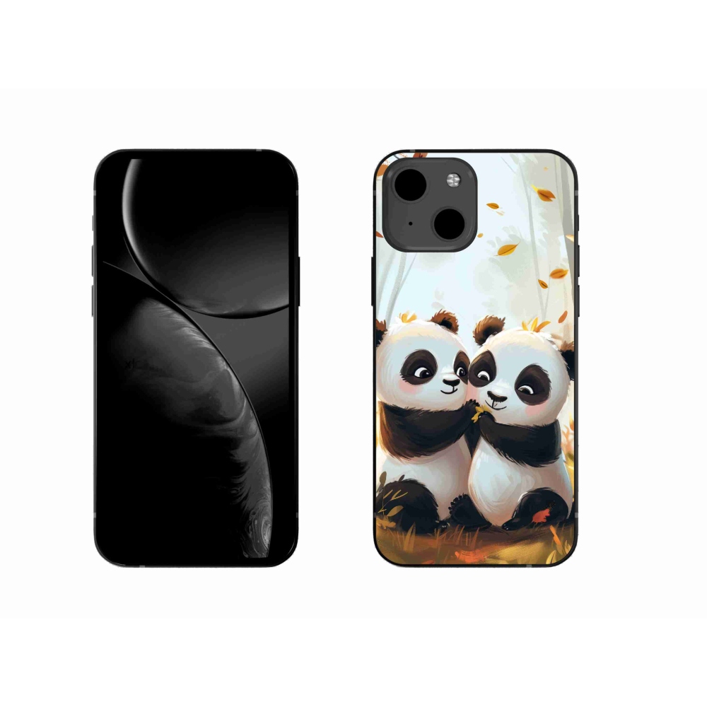 Zselés borítás mmCase iPhone 13 készülékhez - pandák