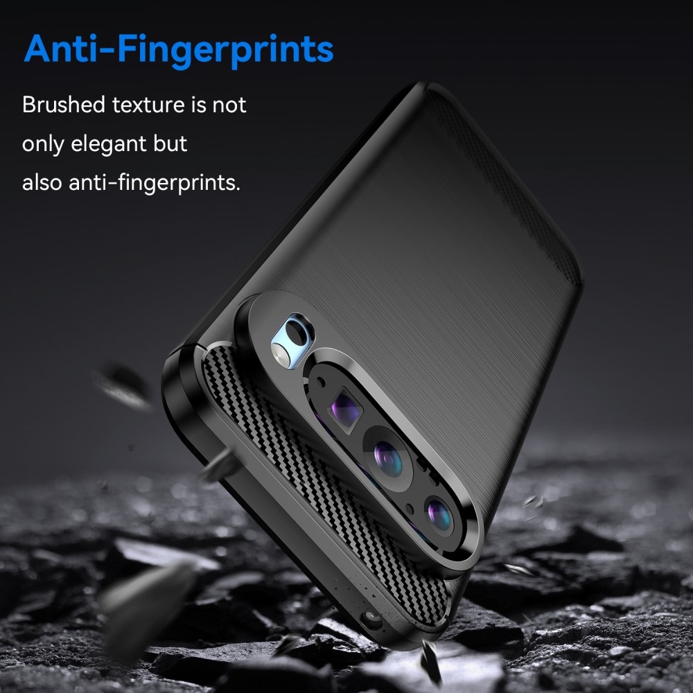 Szénálló zselés tok Google Pixel 9/9 Pro készülékhez - fekete