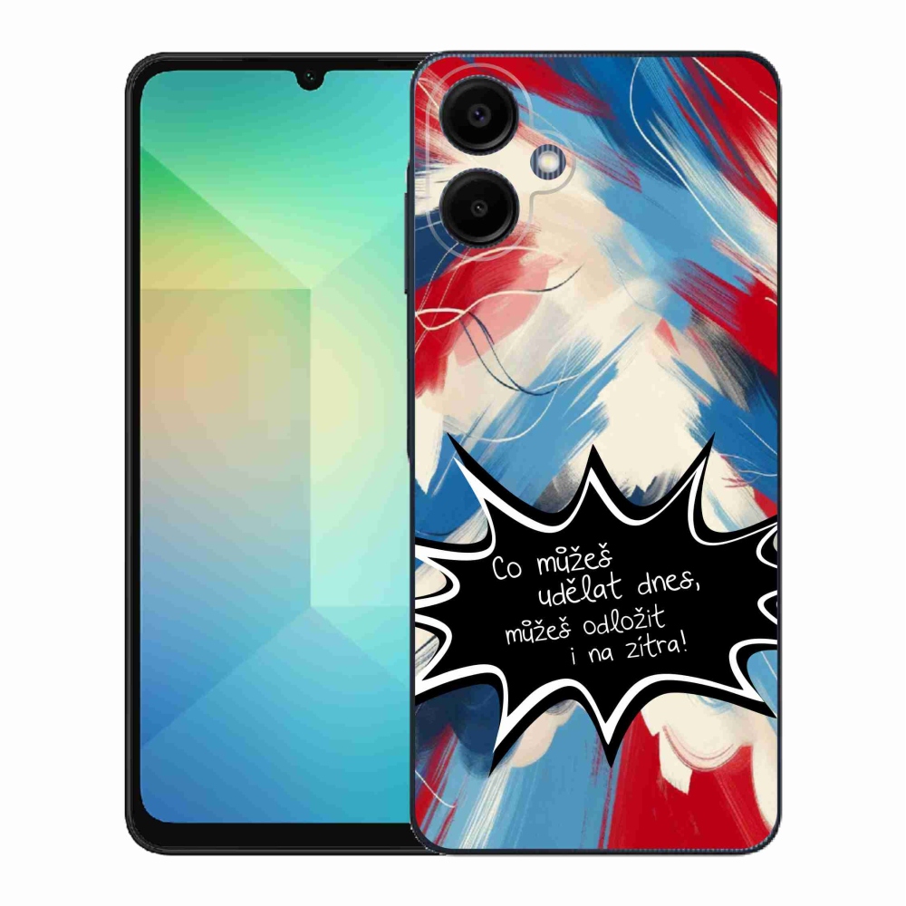 Gél borító mmCase Samsung Galaxy A06 4G - vicces szöveg 9 fekete háttér