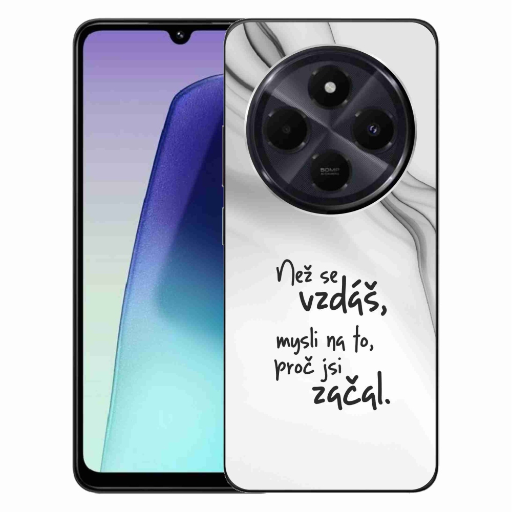 Gél borítás mmCase a Xiaomi Redmi 14C/Poco C75-hez - idézem 2 fehér háttér