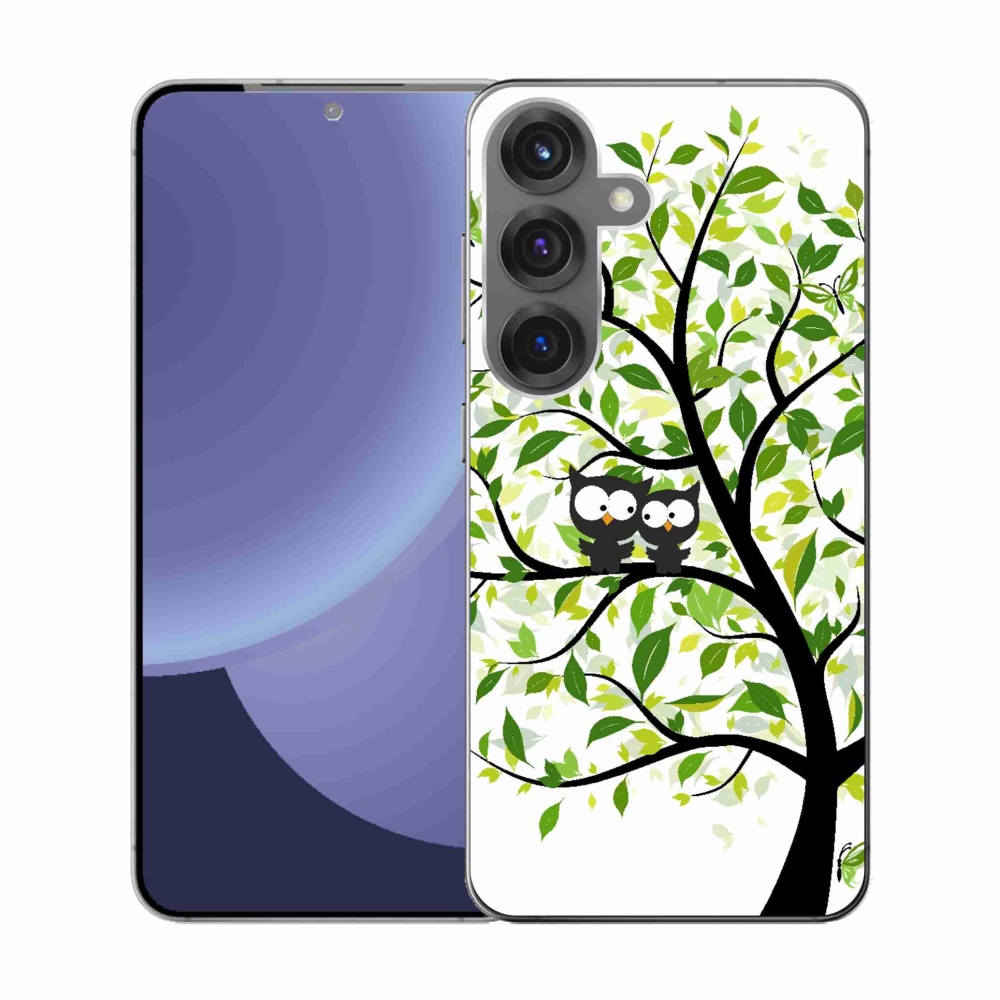 Gél borítás mmCase Samsung Galaxy S25 készülékhez - baglyok a fán