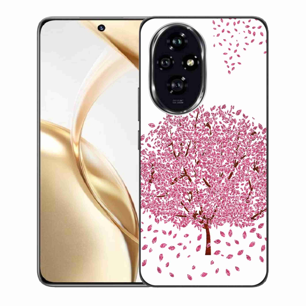 Zselés borító mmCase a Honor 200 5G készülékhez - rajzfilmfa levelekkel