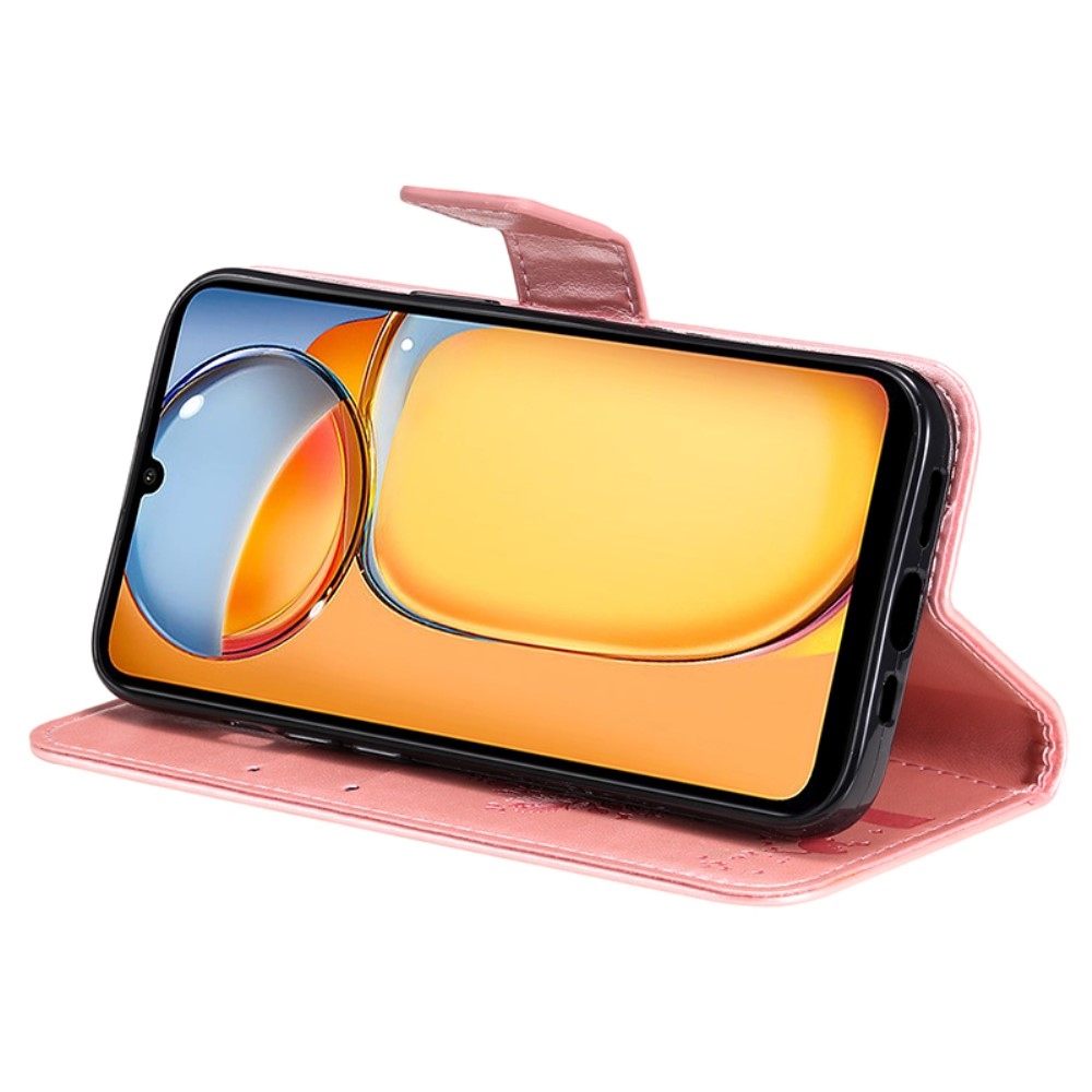 Fák könyv tokja Xiaomi Poco C65/Redmi 13C - rózsaarany