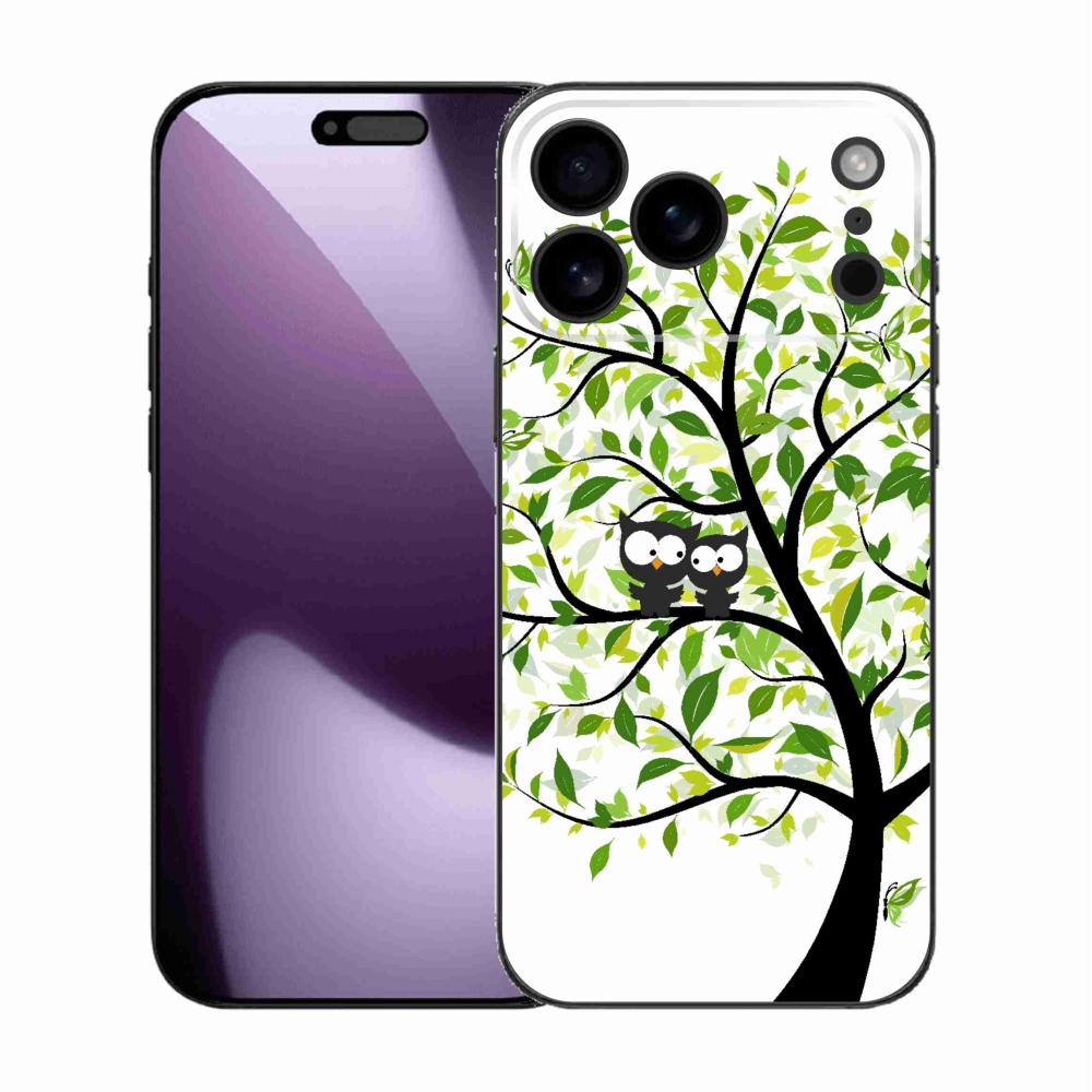 Zselés borítás mmCase iPhone 17 Pro Max készülékhez - baglyok a fán