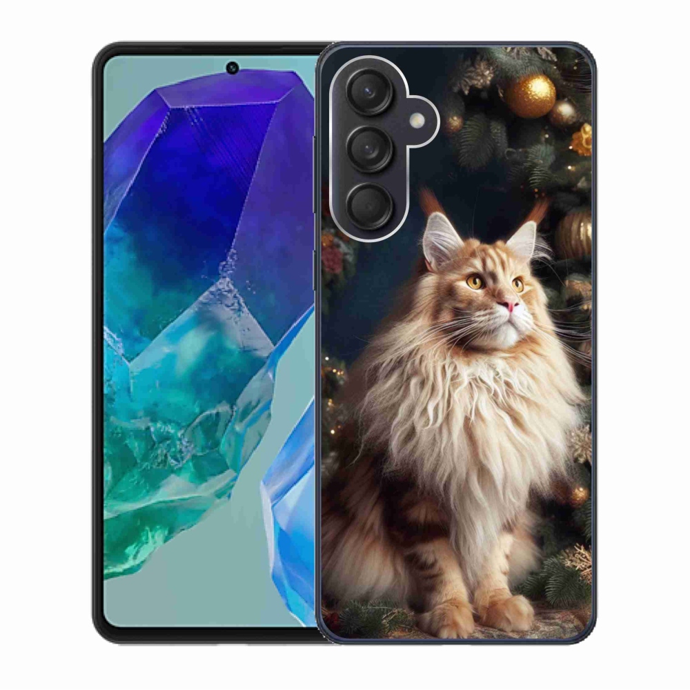 Zselés borítás mmCase Samsung Galaxy M55 5G - macska a fánál