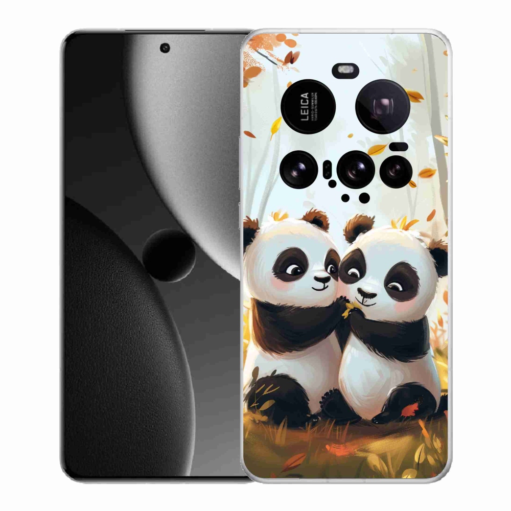Gél borítás mmCase a Xiaomi 15 Ultra számára - pandák