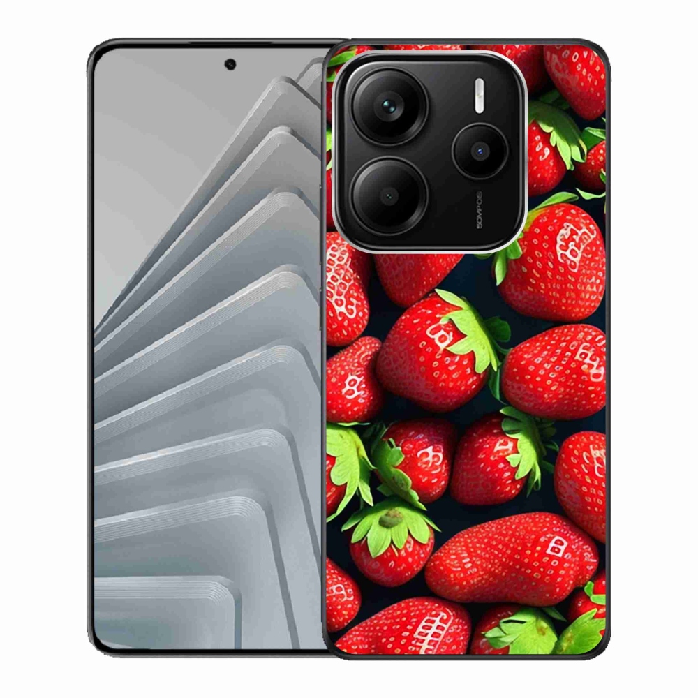 Gél borítás mmCase a Xiaomi Redmi Note 14 5G számára - eper