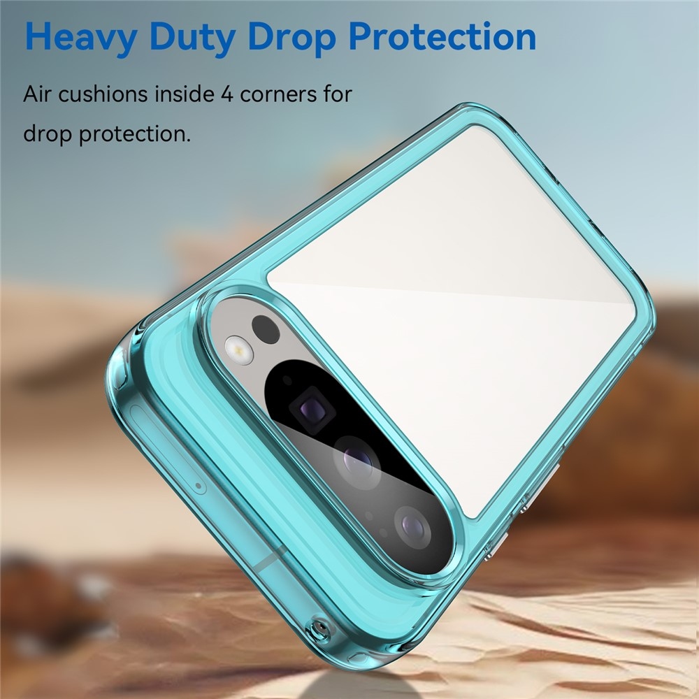 Gél tok fix hátlappal a Google Pixel 10 Pro/Pixel 10 készülékhez - világoskék színben