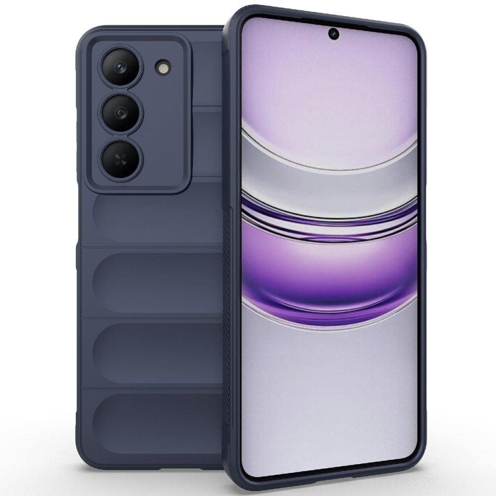 Rugg tartós zselés tok a Realme 14x 5G készülékhez - sötétkék