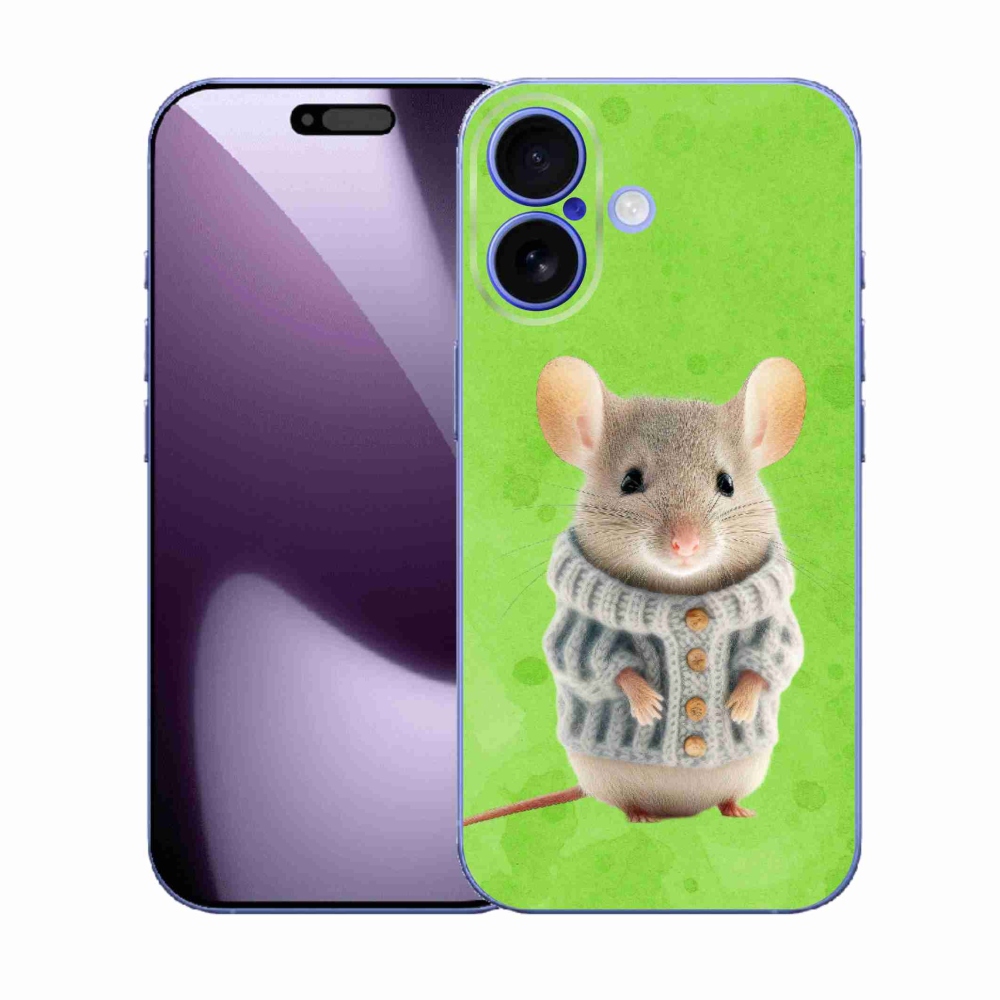 Gél borítás mmCase iPhone 17 - egér pulóverben