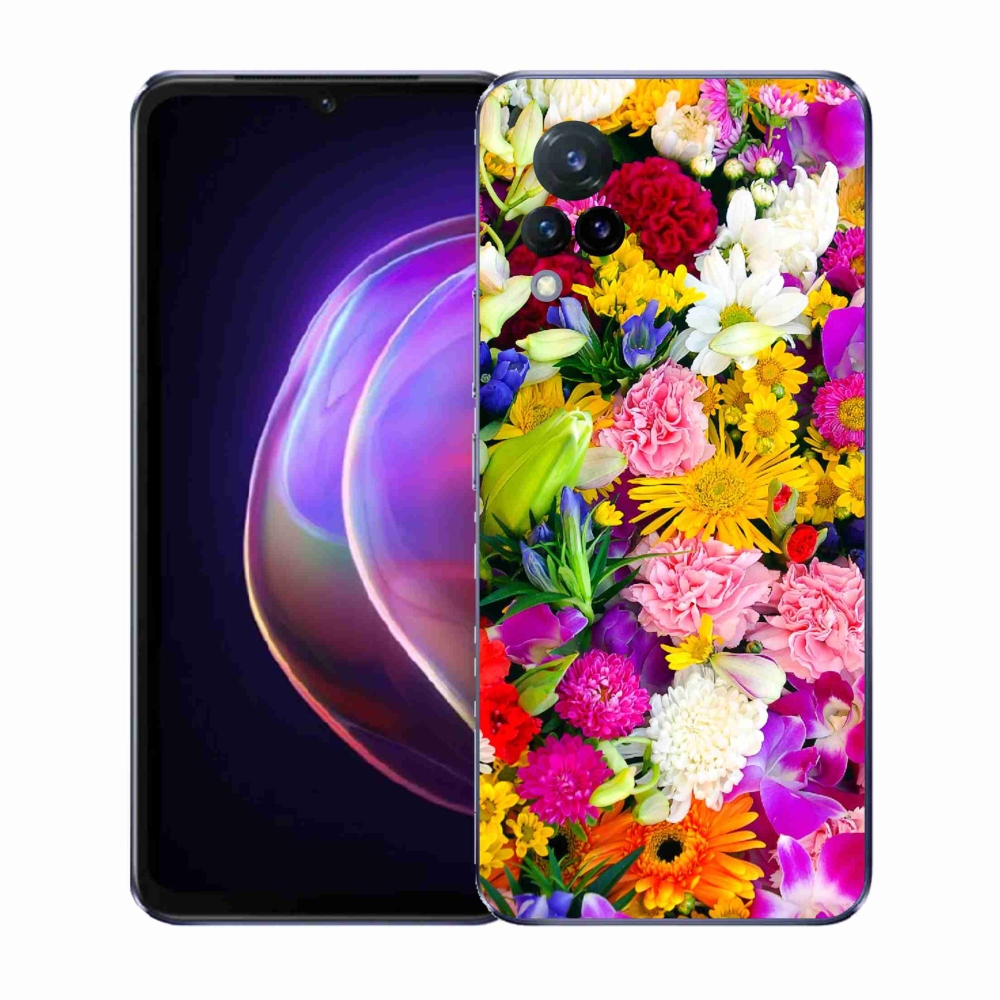 Gél borító mmCase a Vivo V21 4G/5G készülékhez - virág 12
