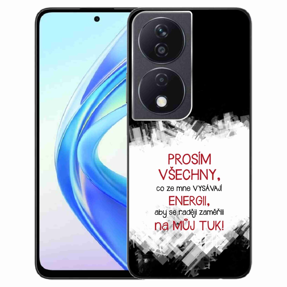 Gél borító mmCase a Honor X7b/Honor 90 Smart készülékhez - vicces szöveg 1 piros