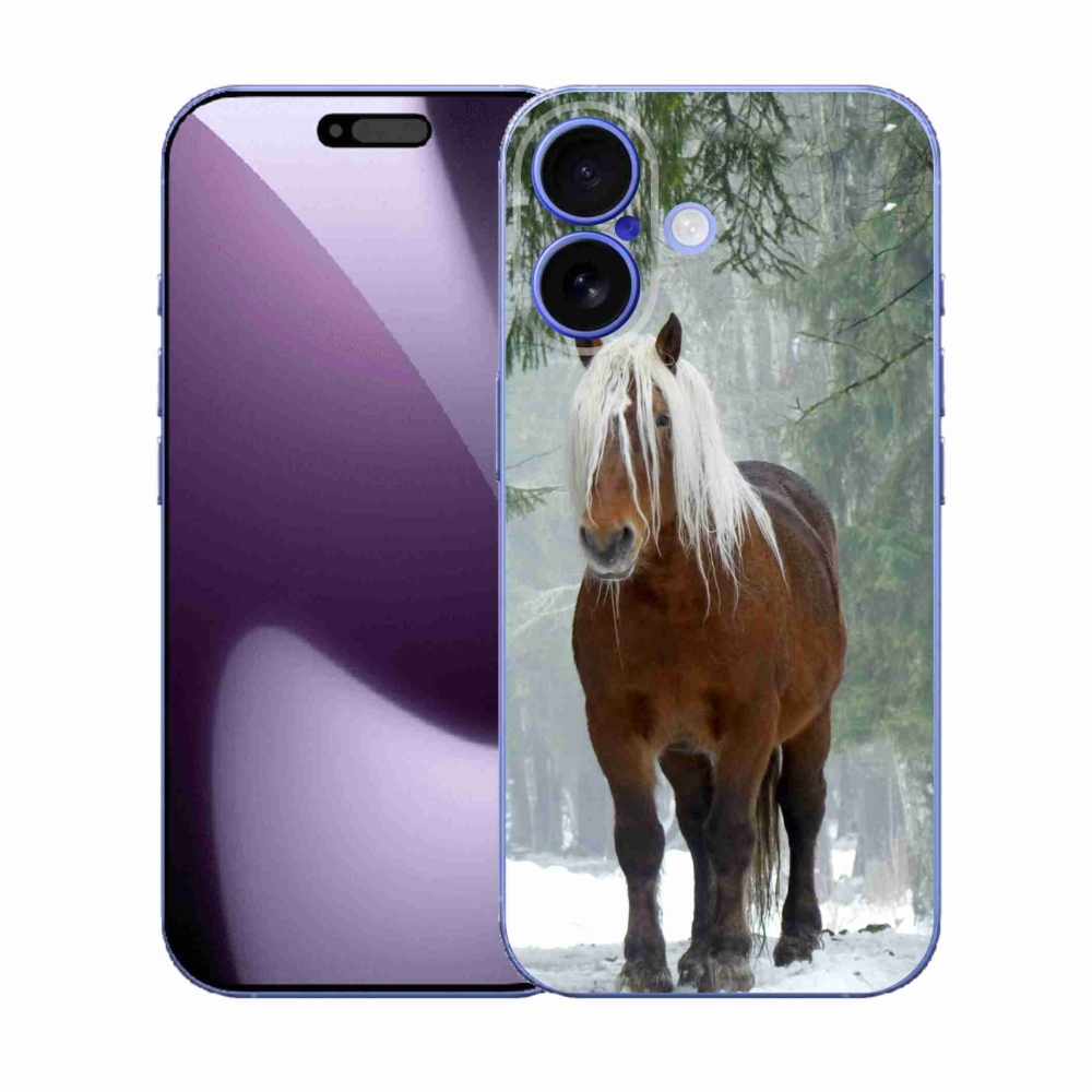 Zselés borítás mmCase iPhone 17 készülékhez - ló az erdőben