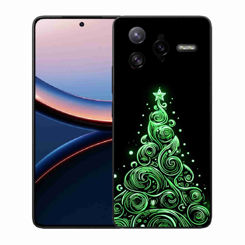 Gél borítás mmCase a Xiaomi Poco F7 Ultra számára - neon karácsonyfa 3