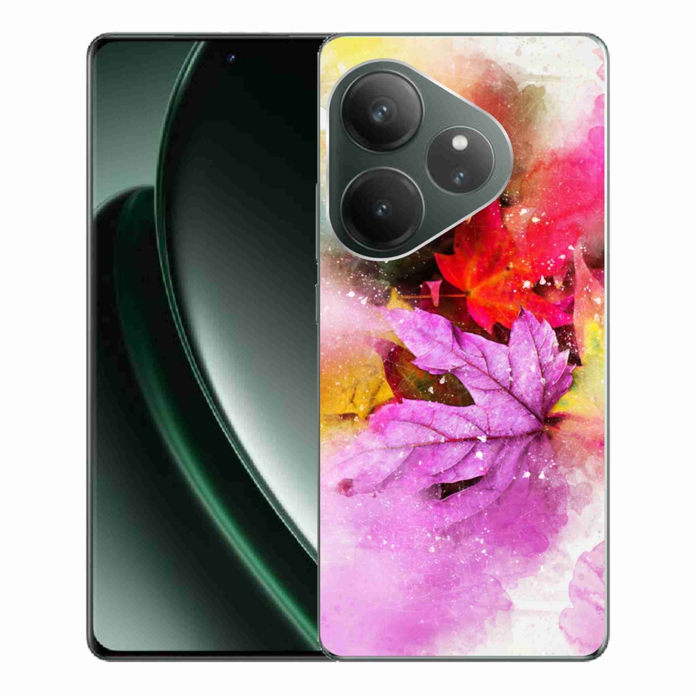 Zselés borítás mmCase a Realme GT 6 5G/GT 6T 5G készülékhez - színes levelek