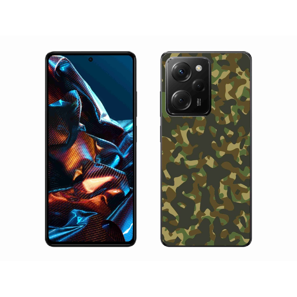 Gél borítás mmCase a Xiaomi Poco X5 Pro 5G számára - álcázó minta 1