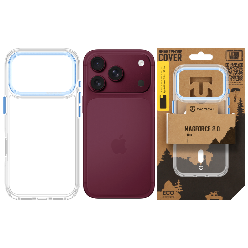 Tactical MagForce 2.0 tok az Apple iPhone 17 Pro/18 Pro készülékhez, kék