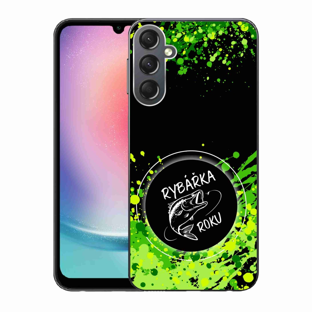 Gél borító mmCase Samsung Galaxy A24 készülékhez - Az év halászának fekete háttere