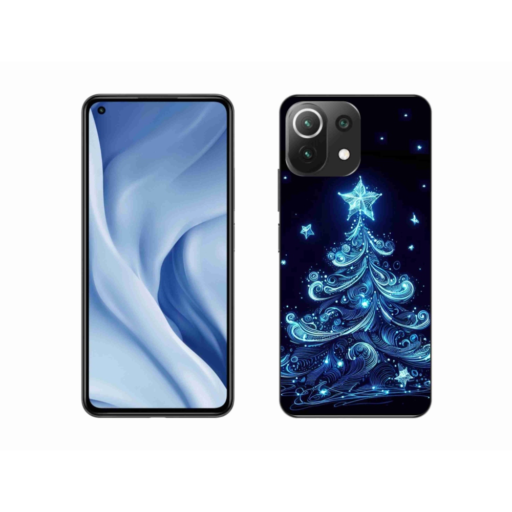 Gél borítás mmCase a Xiaomi Mi 11 Lite 4G/5G-hez - neon karácsonyfa 4