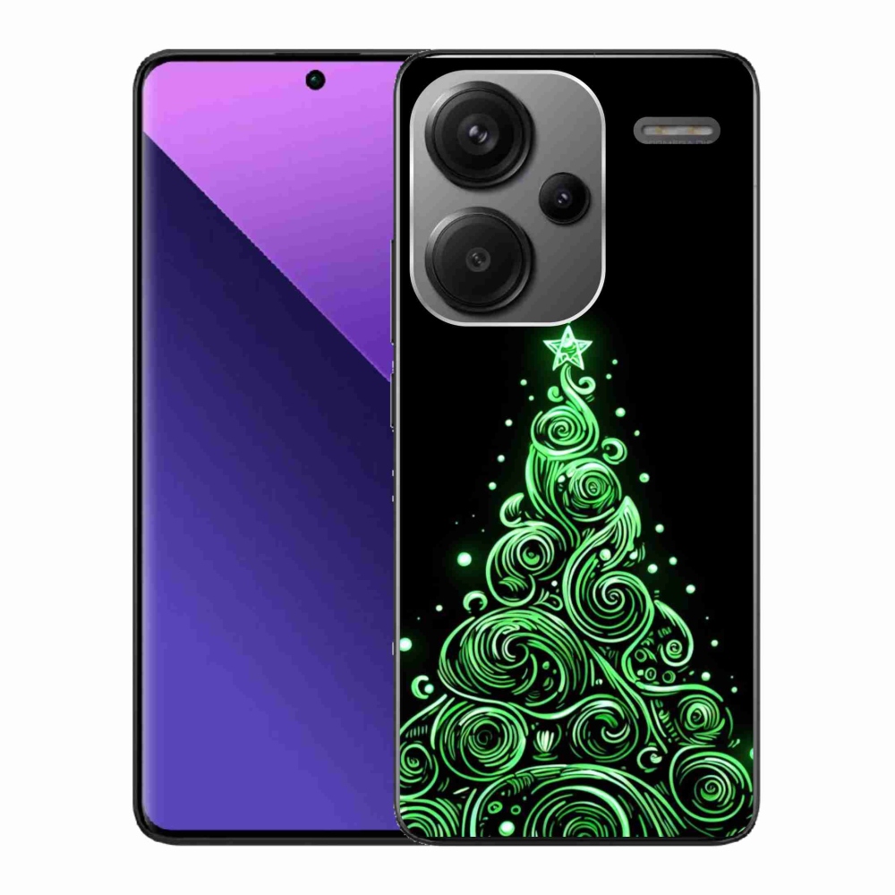 Gél borítás mmCase a Xiaomi Redmi Note 13 Pro+ 5G - neon karácsonyfa 3