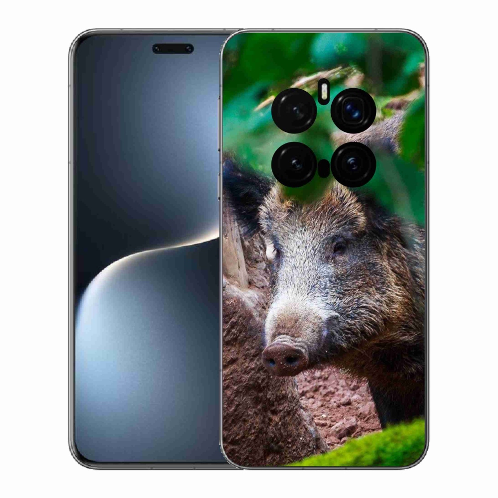 Zselés borítás mmCase a Honor Magic 7 Pro 5G számára - vaddisznó