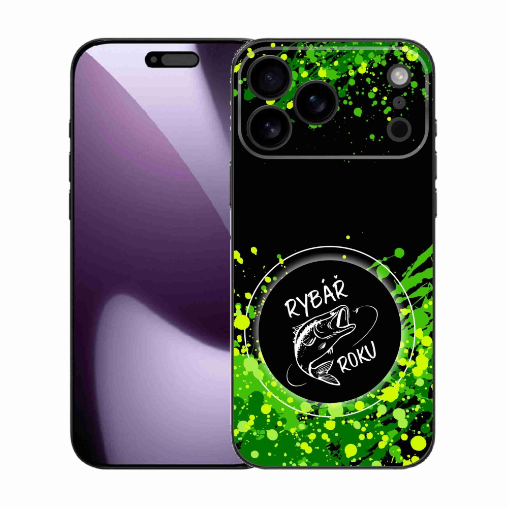 Gél borítás mmCase iPhone 17 Pro Max készülékhez - Az év halászának fekete háttere