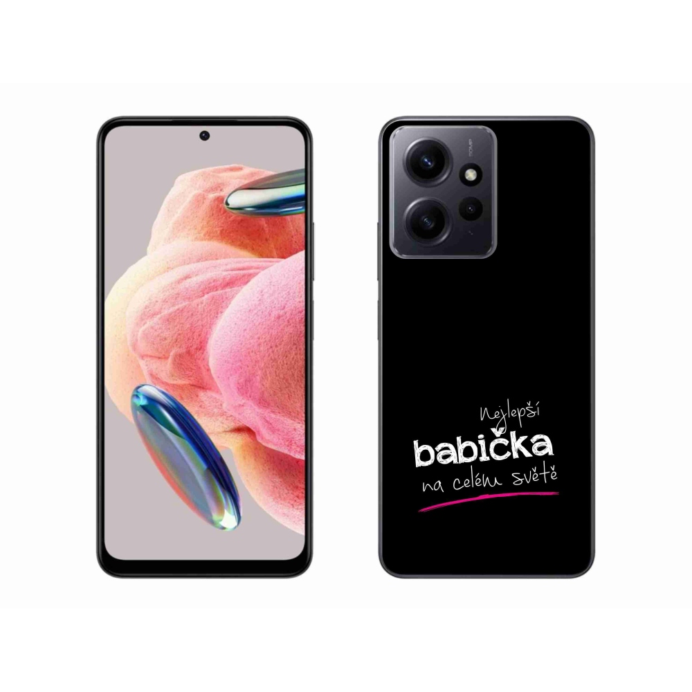 Gél borító mmCase a Xiaomi Redmi Note 12 4G - legjobb nagymama 4 fekete háttérrel
