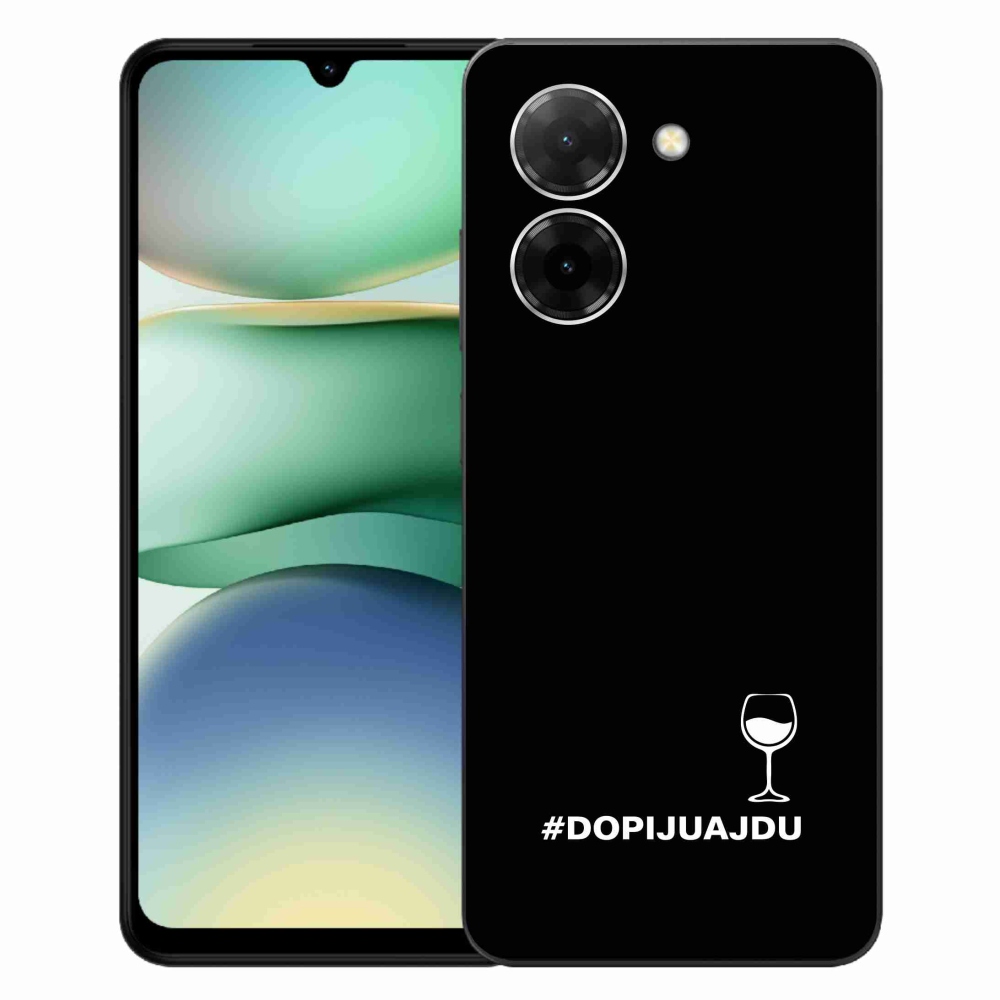 Gél borítás mmCase a Xiaomi Redmi A5 (171.7x77.8x8.3mm) - bor motívum fekete háttérrel