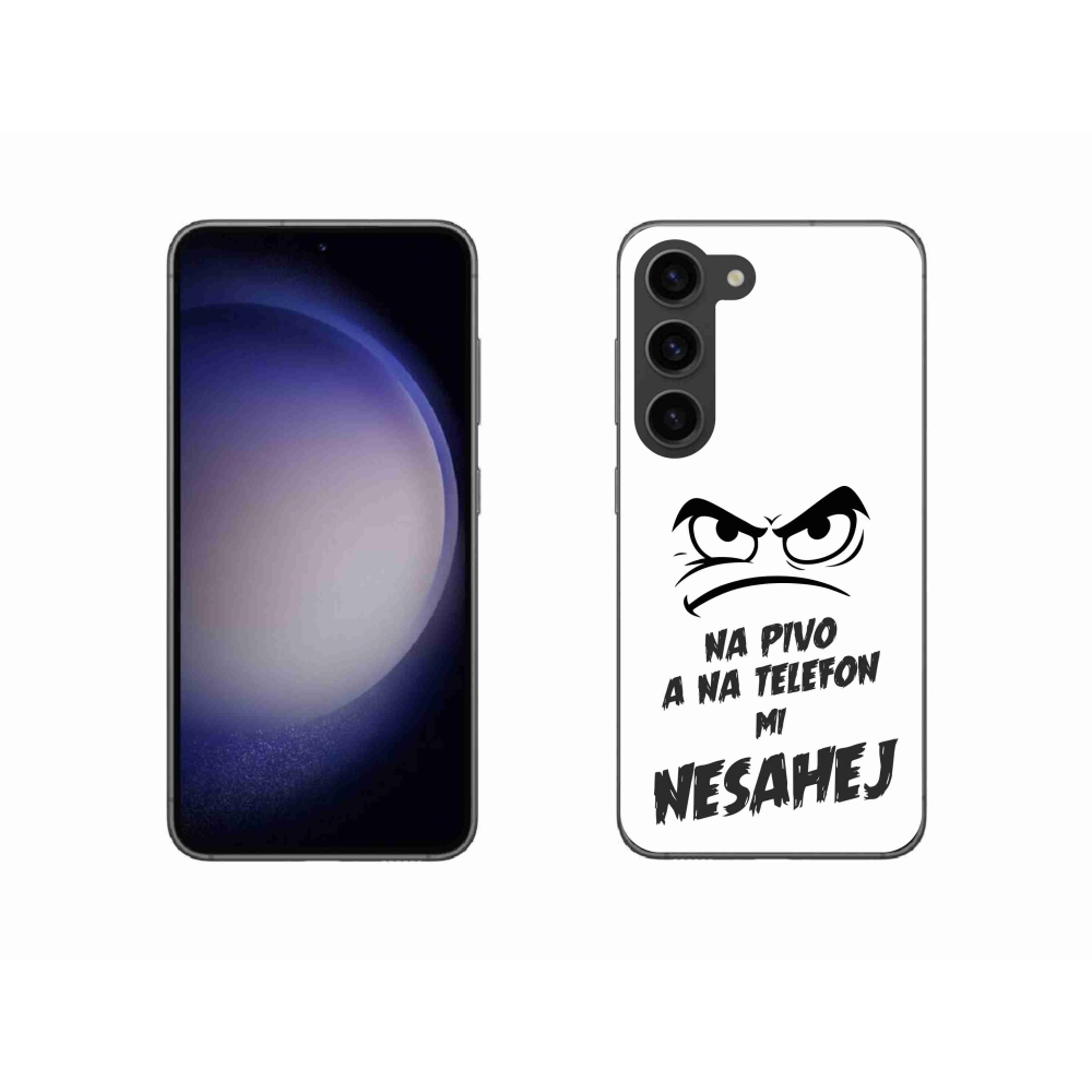 Gél borító mmCase Samsung Galaxy S23 5G - sör motívum 2 fehér háttérrel