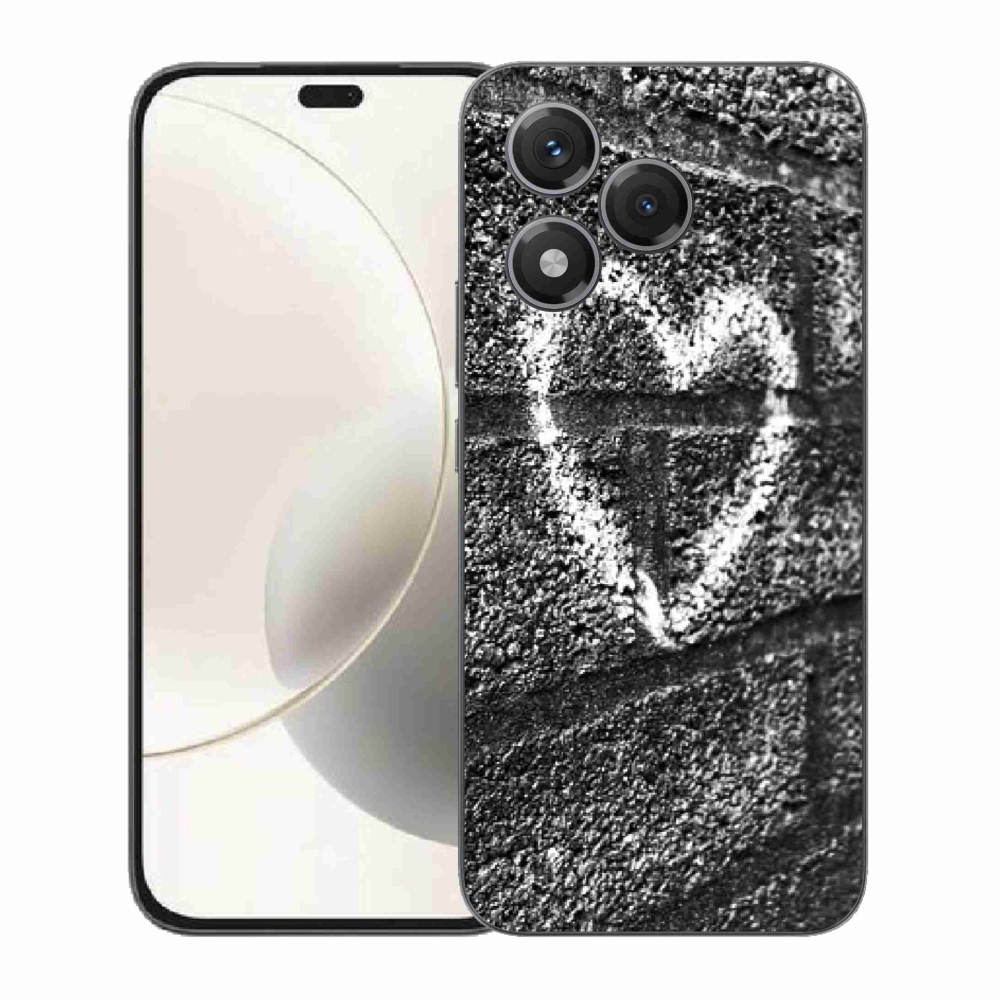 Zselés borítás mmCase a Honor 400 Lite-hoz - szív a falon