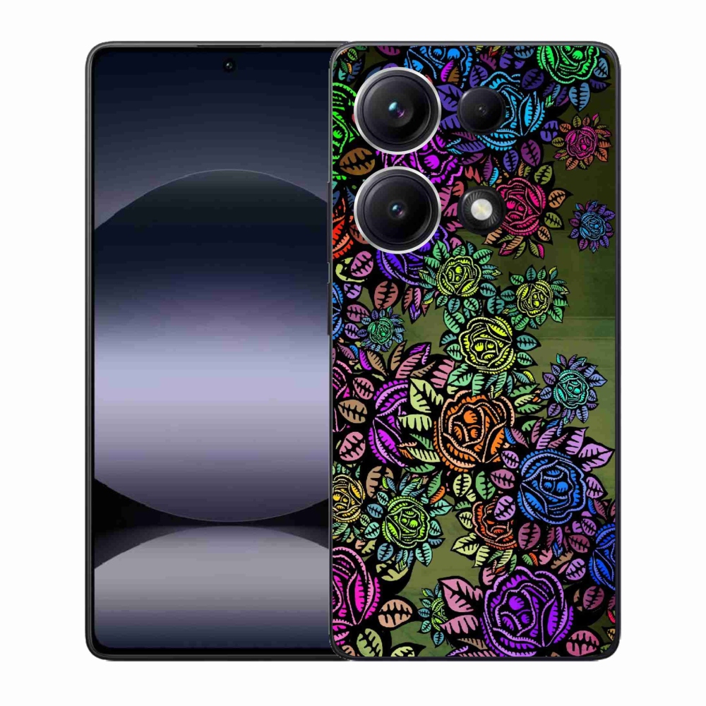 Gél borító mmCase a Xiaomi Redmi Note 14S-hez - virágok 6