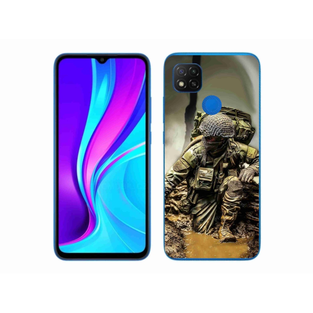 Gél borítás mmCase a Xiaomi Redmi 9C-hez - katona