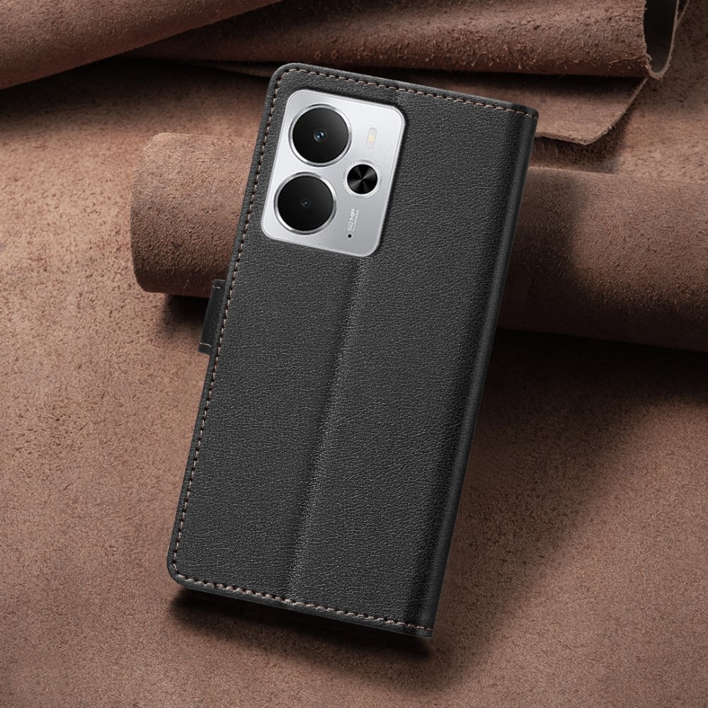 BINFEN könyvtáska a Realme 14 5G készülékhez - fekete