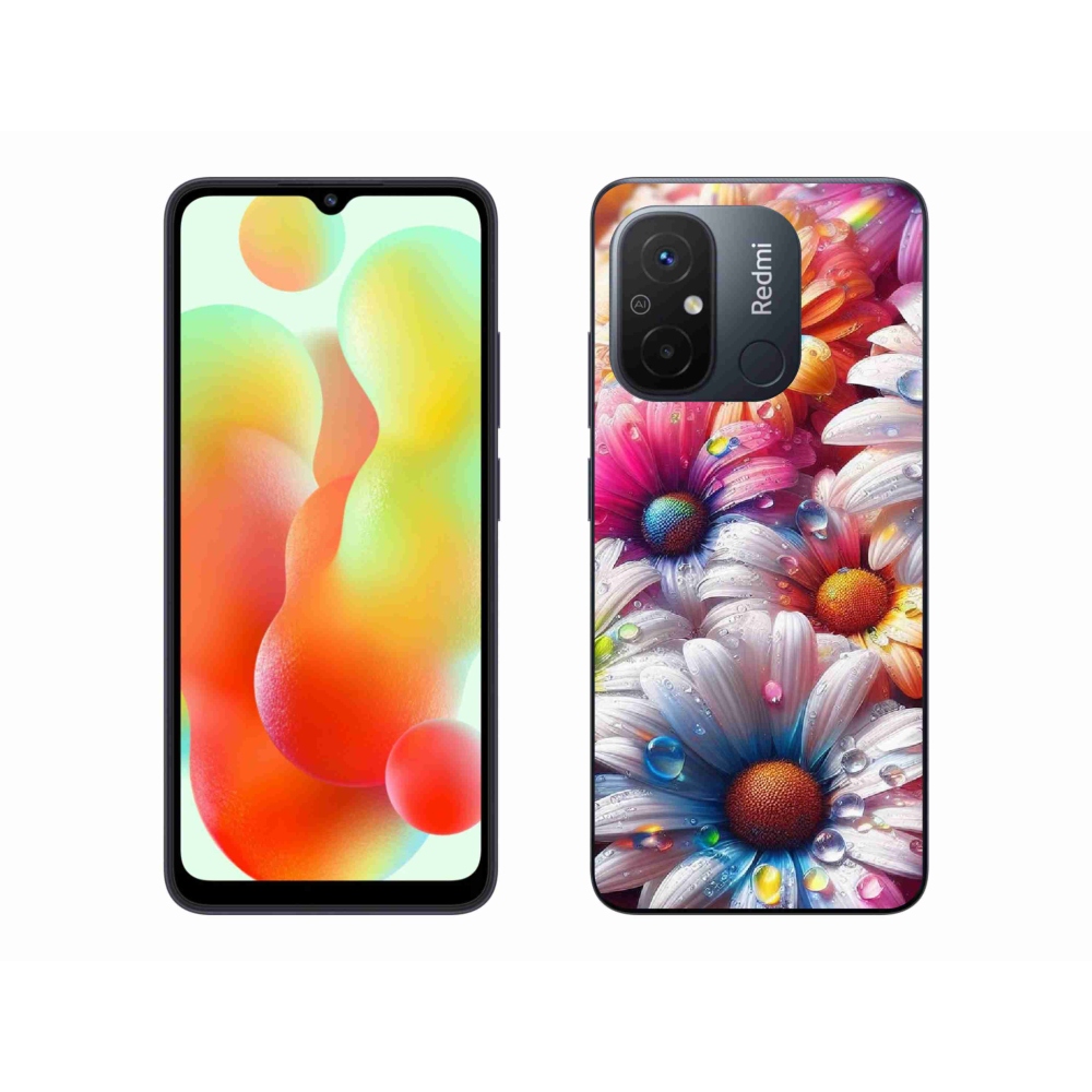 Gél borítás mmCase a Xiaomi Redmi 12C-hez - színes százszorszépek