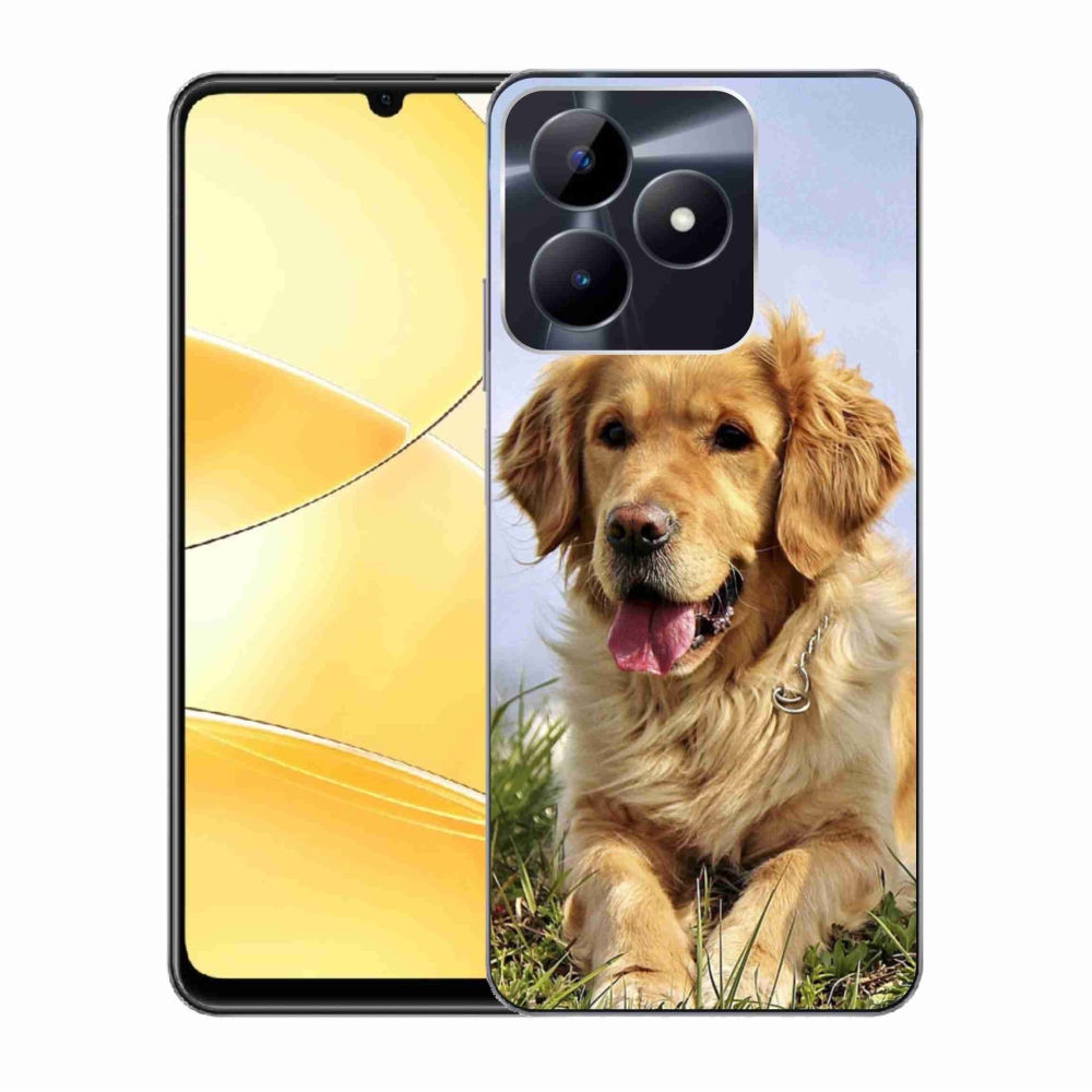 Gél tok mmCase a Realme C51/C53 készülékhez - arany retriever