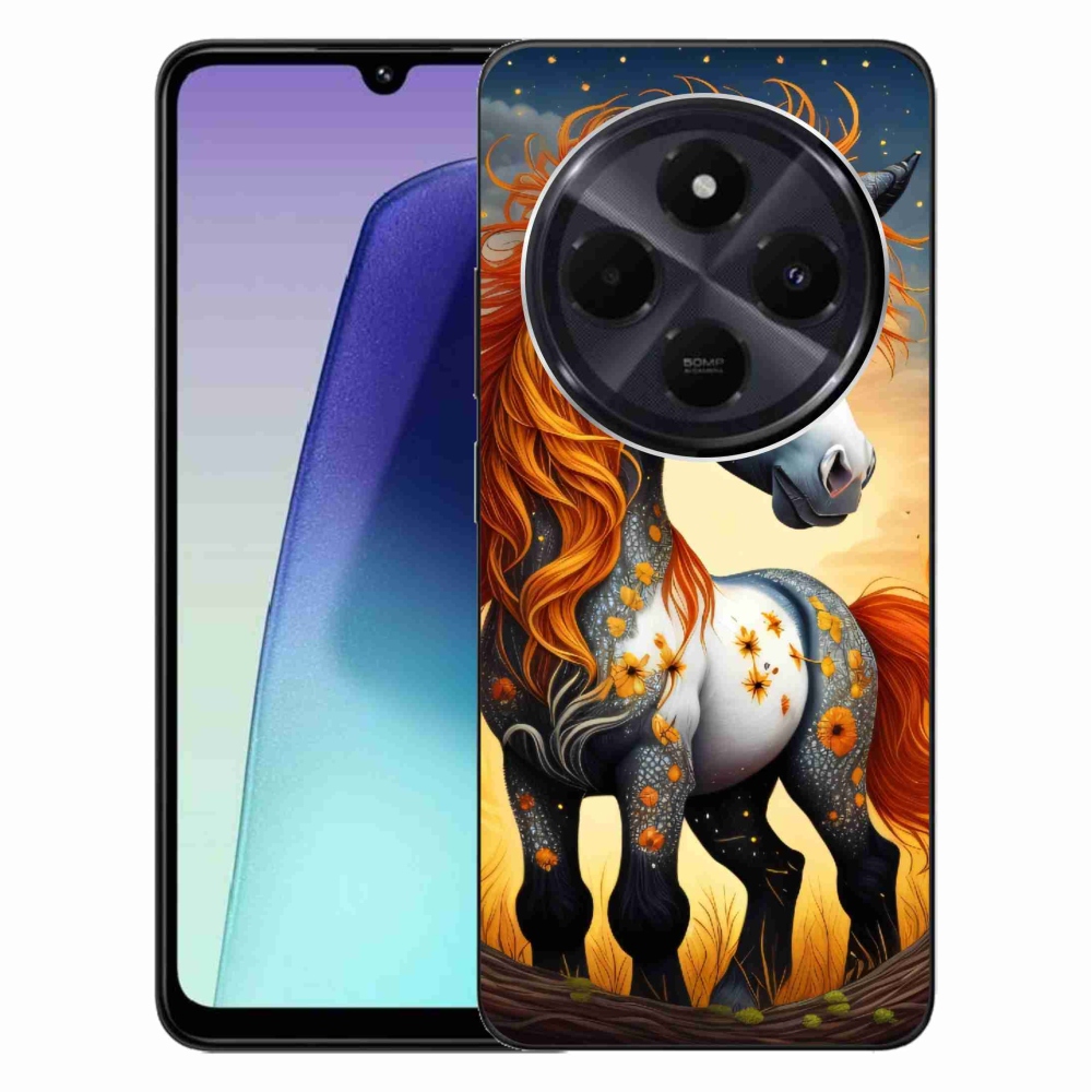 Gél borítás mmCase a Xiaomi Redmi 14C/Poco C75 számára - színes póni