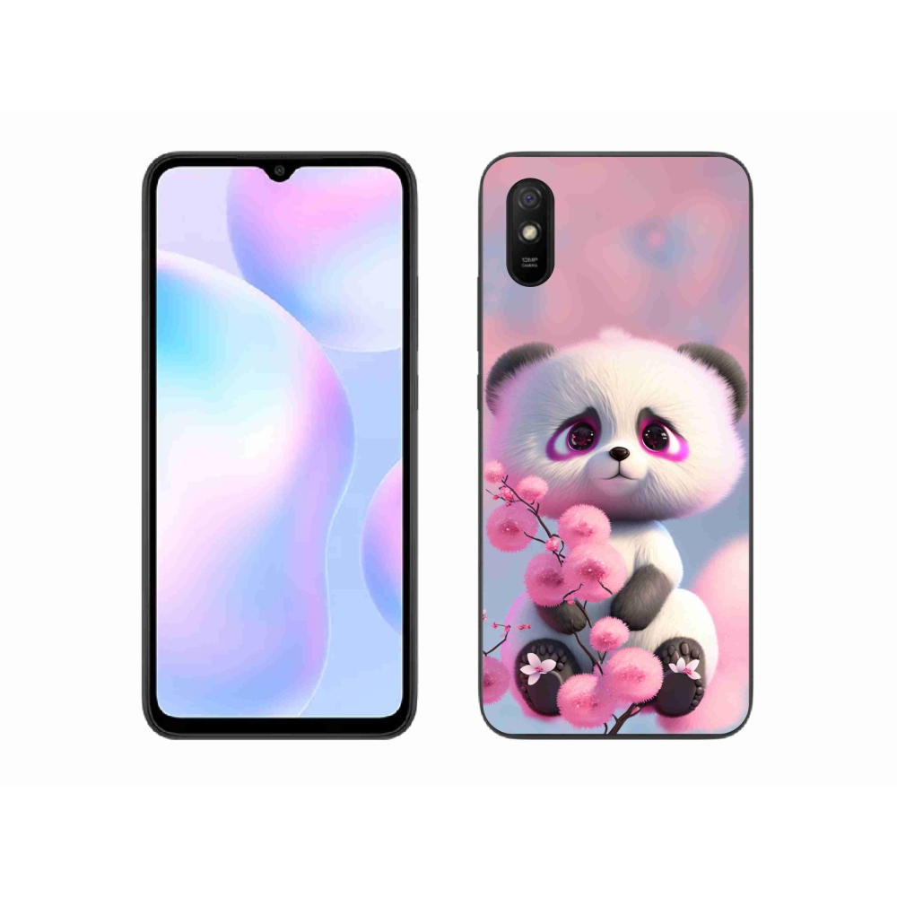 Gél borító mmCase a Xiaomi Redmi 9AT-hoz - aranyos panda 1