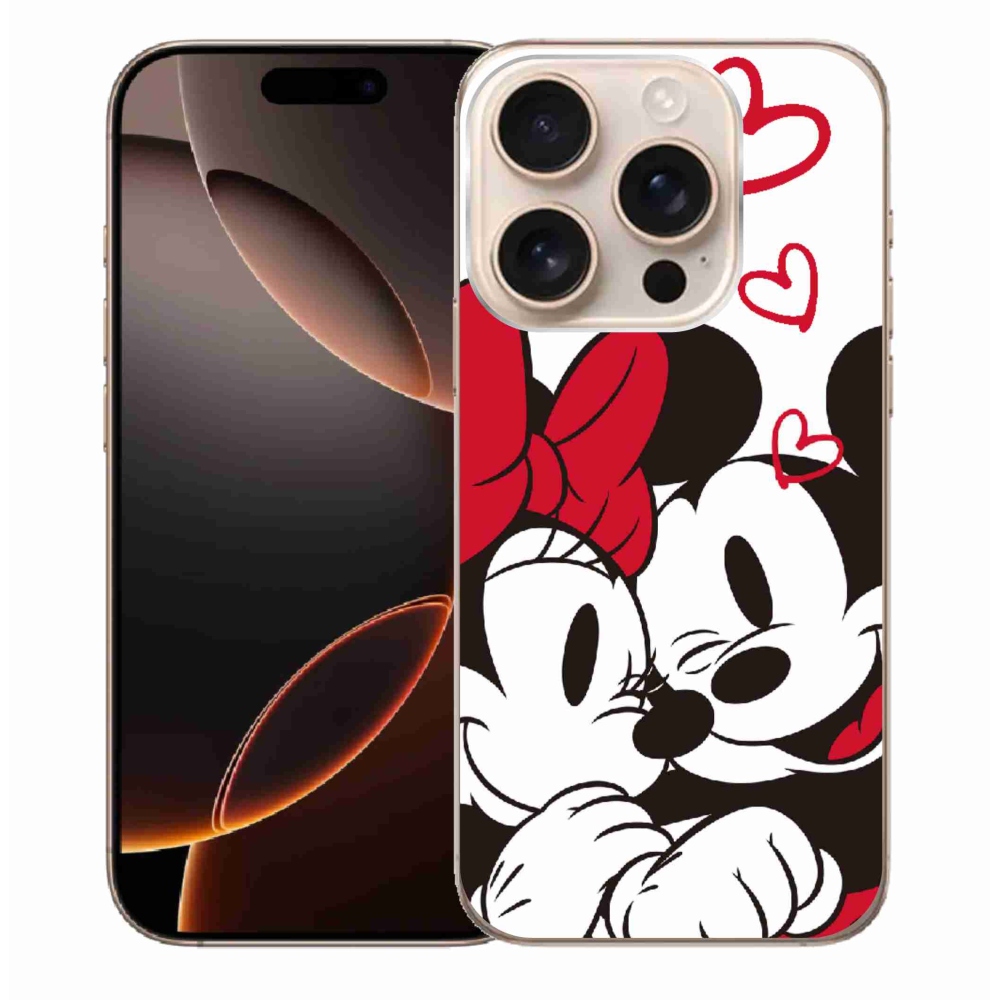 Zselés borítás mmCase iPhone 16 Pro Max készülékhez - minnie és mickey