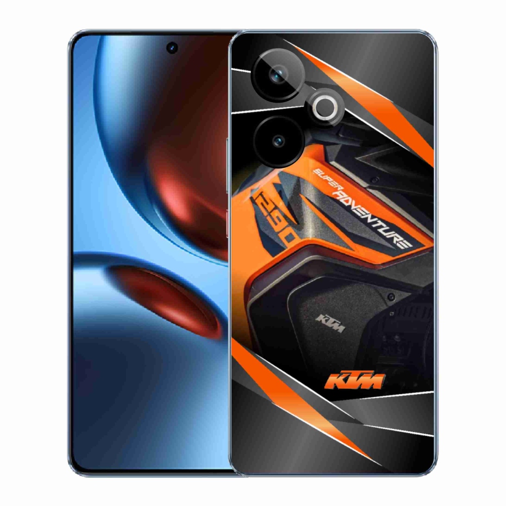 Rugalmas zselés borítás mmCase képpel a Realme GT 7 5G/GT 7T 5G számára - ktm motorkerékpár