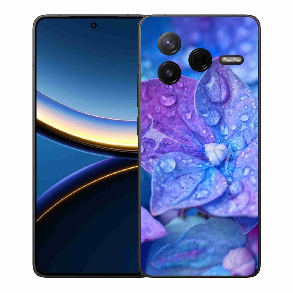 Gél borítás mmCase a Xiaomi Poco F7 Pro számára - lila virág