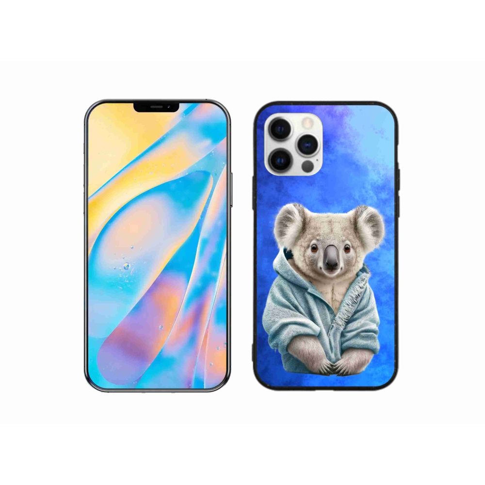 Zselés borítás mmCase iPhone 12 készülékhez - koala pulóverben