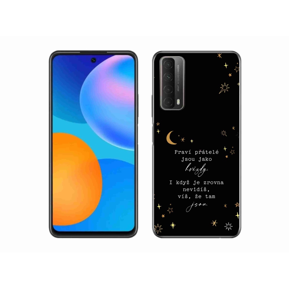 Gél borítás mmCase a Huawei P Smart (2021) - idézem 6 fekete háttérrel