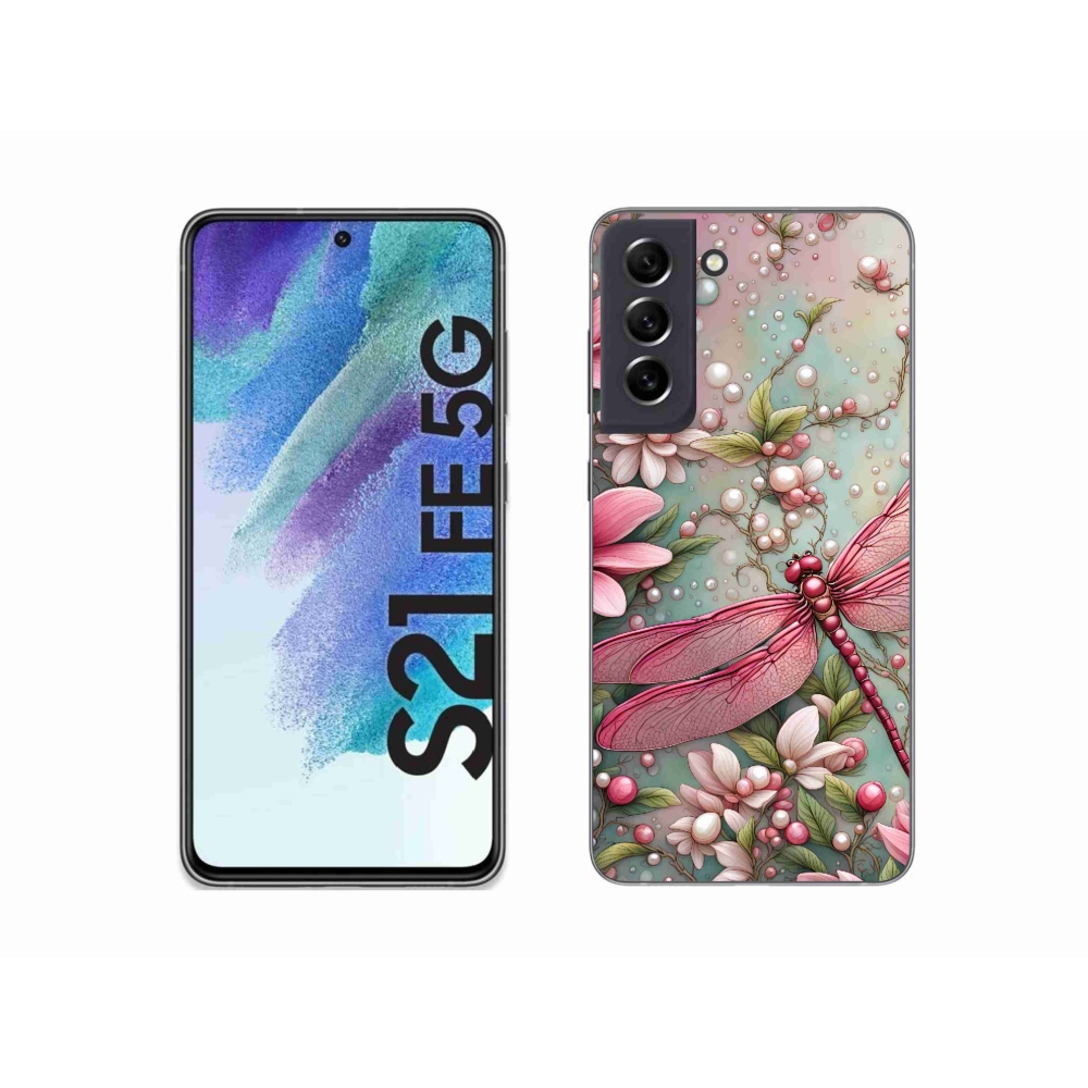 Gél védőhuzat mmCase Samsung Galaxy S21 FE 5G - szitakötőhöz