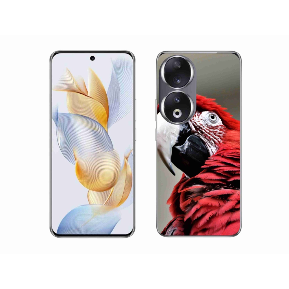 Gél tok mmCase a Honor 90-hez - papagáj ara piros